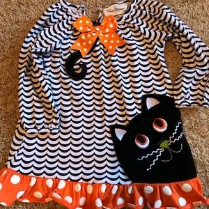 Adorable cat Halloween dress